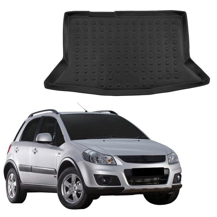 SCOUTT Kofferraumwanne passend für Suzuki SX-4 Schrägheck 2006-2013, 3D TPE Allwetter mit hohem Rand