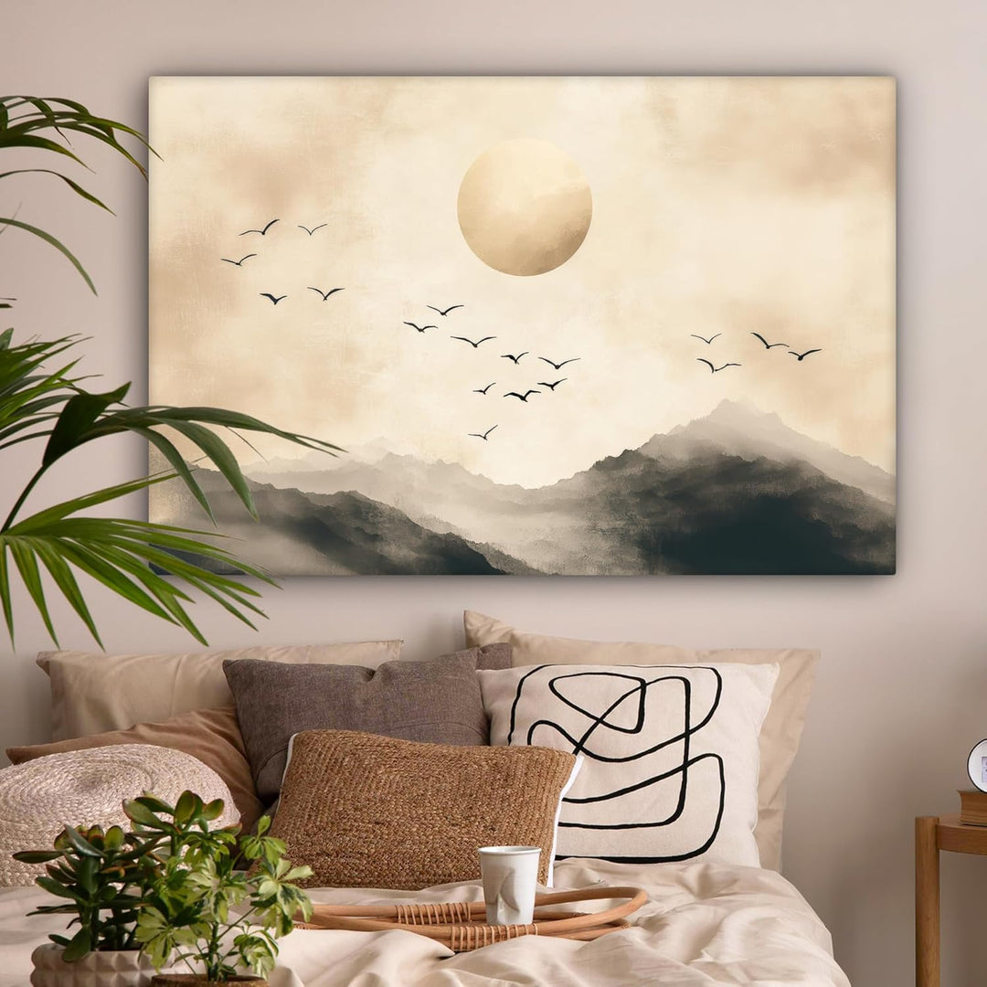 MuchoWow© Leinwandbild Gross 120x80 cm XXL Dekoration Wohnzimmer Bilder Pictures Wall Decoration Liv