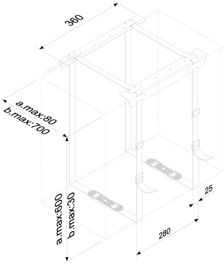 Neomounts by Newstar PCH 1PC H: 3-60cm B: 8-70cm Max.20KG CPU-D025BLACK Einsteiger Schwarz, Einsteig