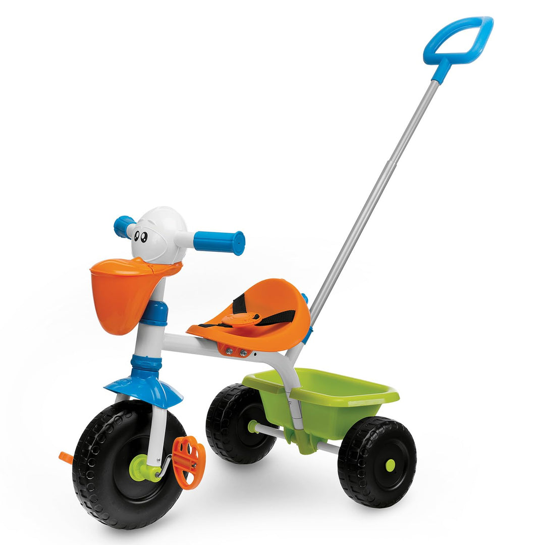 Chicco Pelikan Kinderdreirad, Dreirad für Mädchen und Jungen mit höhenverstellbarem Lenker, Sicherhe