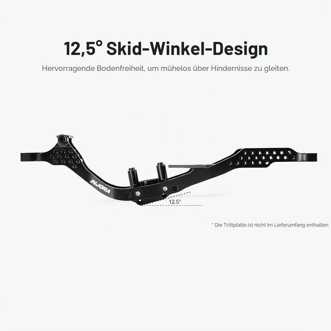 INJORA LCG Aluminium Chassis Bausatz für 1/30 Axial SCX30 Chassis-Bausatz, Chassis-Bausatz