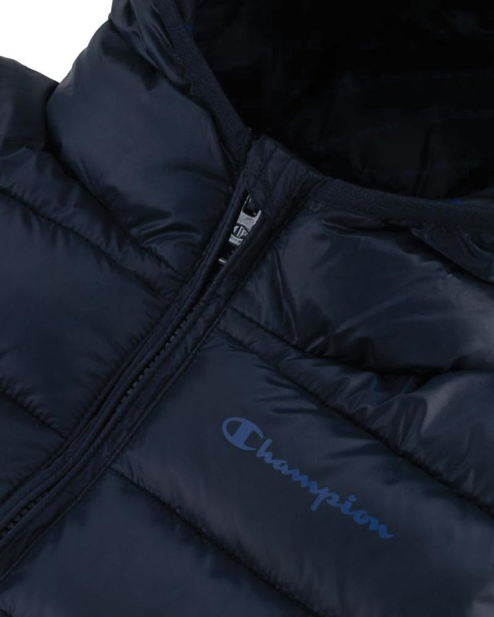 Champion Jungen Legacy Outdoor K-Light Wr Hooded Gepolsterte Jacke 7-8 Jahre Blu Marino, 7-8 Jahre B