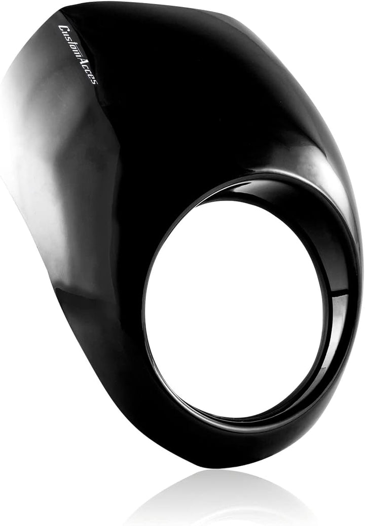 Verkleidungscheibe Free Spirit Modell Schwarz Customacces für Harley Davidson Sportster 883 Low 04'-