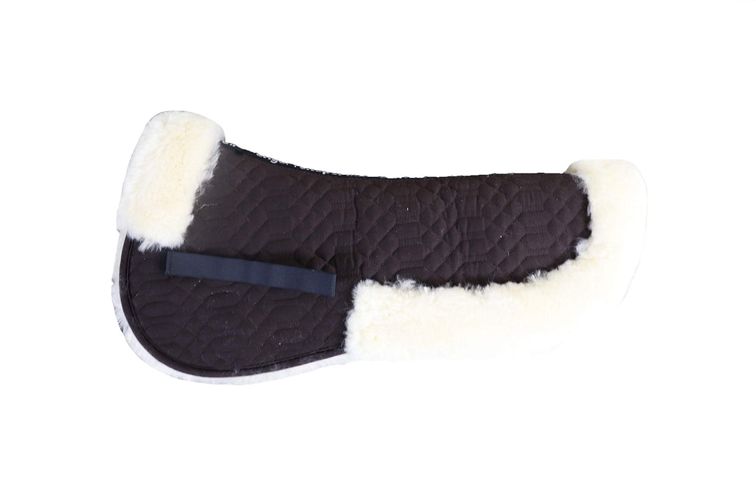 Engel Reitsport Lammfell Sattelkissen SAKIS2 mit Fellrand vorne und hinten mocca-med. M, mocca-med.
