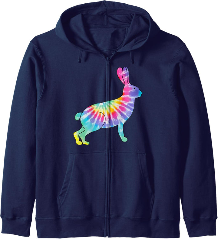 Batik-Häschen und Kaninchen. Kapuzenjacke