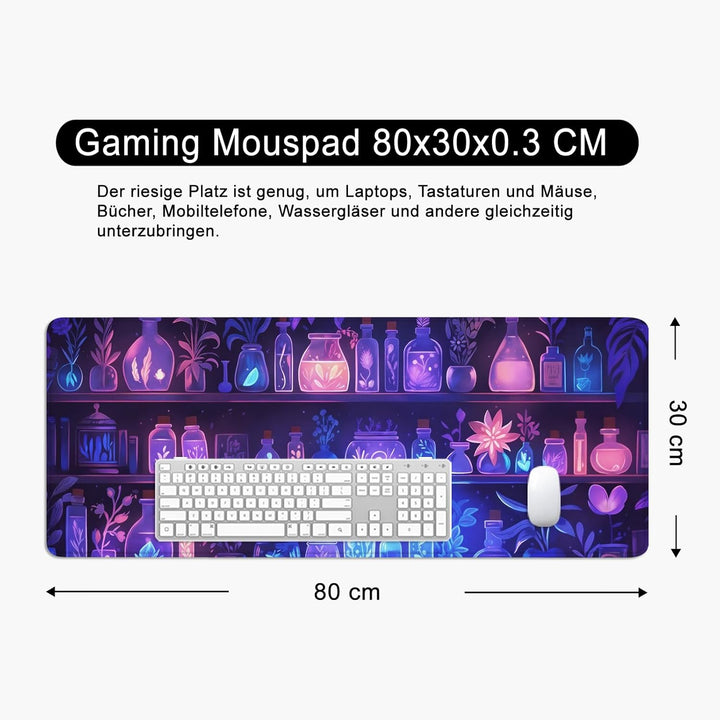Mauspad Lila Xl Gaming Mousepad Frau Desk Pad Gross Desk Mat Fantasie Bürozubehör Schreibtischunterl