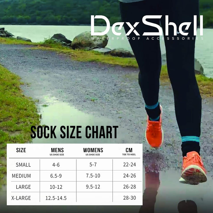 Dexshell Lange Socke Bambus Socke Grau Wasserdicht XL Grau, XL Grau