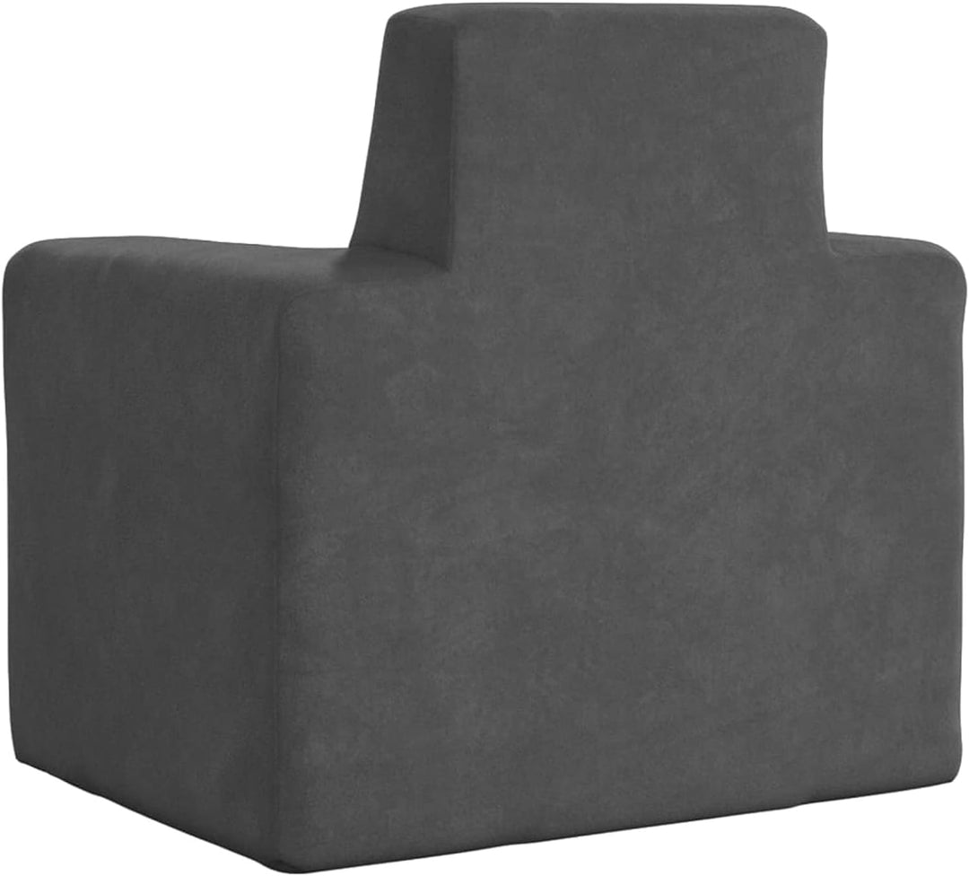 Tidyard Kindersofa Kindercouch Kindersessel Minisofa Longue Sofa Anthrazit Weich Plüsch Stuhl Anthra