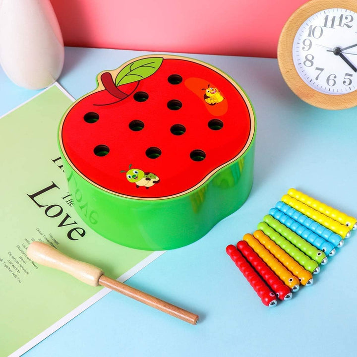 Afufu Kinderspielzeug ab 1 2 3 4 5 Jahren, Holz Montessori Spielzeug für Babys, Holzspielzeug Fangen