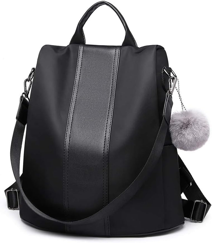Miss Lulu Damen Rucksack Wasserdichte Nylon Schultaschen Anti-Diebstahl Tagesrucksack Schultertasche