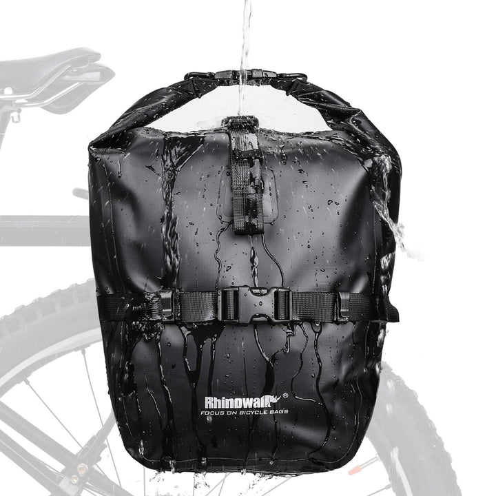 Rhinowalk 20L Fahrradtasche Wasserdicht Gepäckträgertasche Fahrrad Gepäckträger Seitentaschen Rollto