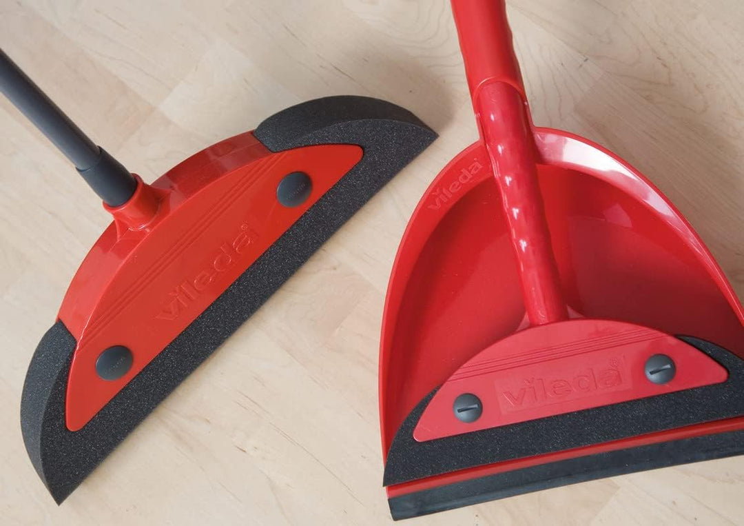Vileda Superfeger Classic Besen mit 3-TLG Stiel und Superfeger Classic Kehrset &amp; Ultramax Bodenwisch
