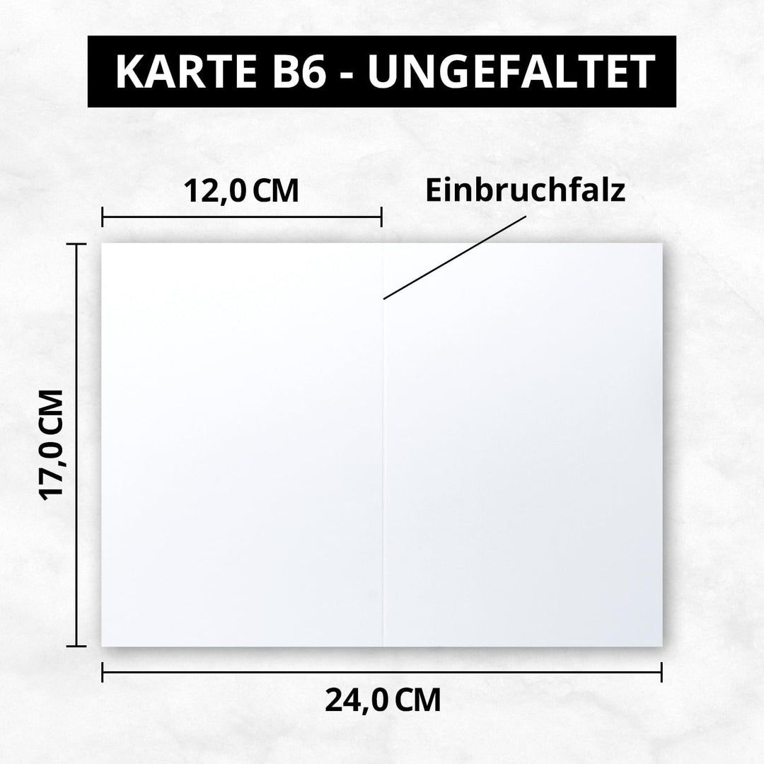 700 Faltkarten B6 - Weiss (Rein-Weiss) - Blanko Doppel-Karten - 12 x 17 cm - sehr formstabil - für D