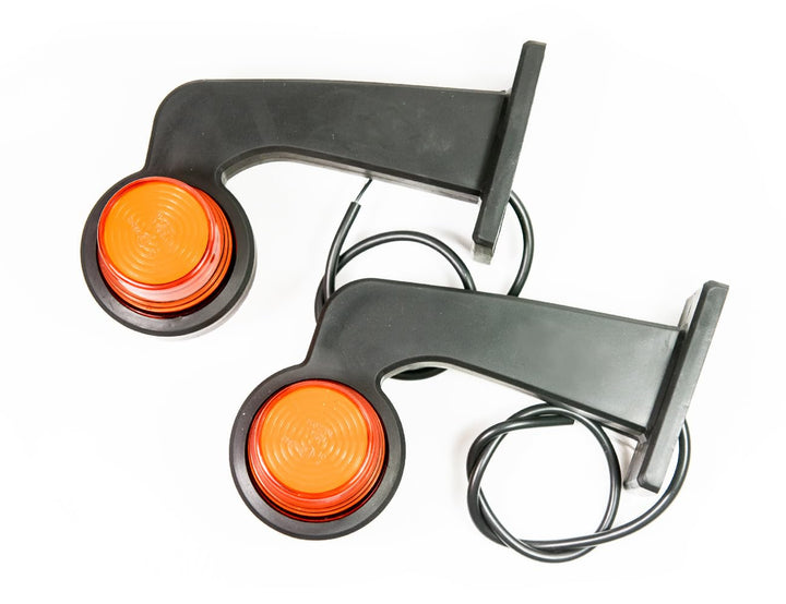 Web Truck 2 x LED Gummi Begrenzungsleuchte Seitenleuchte 12V 24V mit Old School NEON STYLE Positions