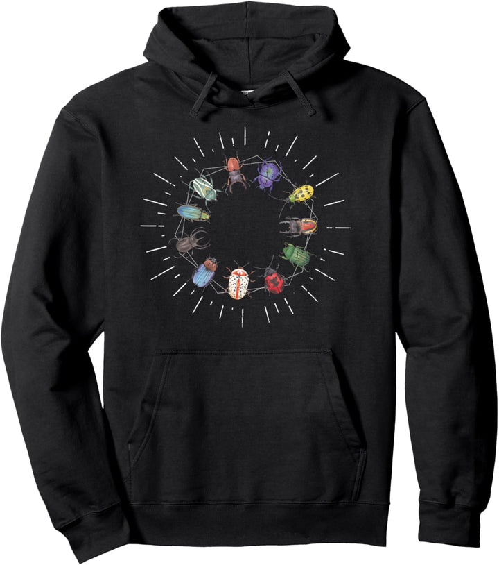 Entomologie Bunte Käfer Insekten Sammlung Natur Käfer Pullover Hoodie