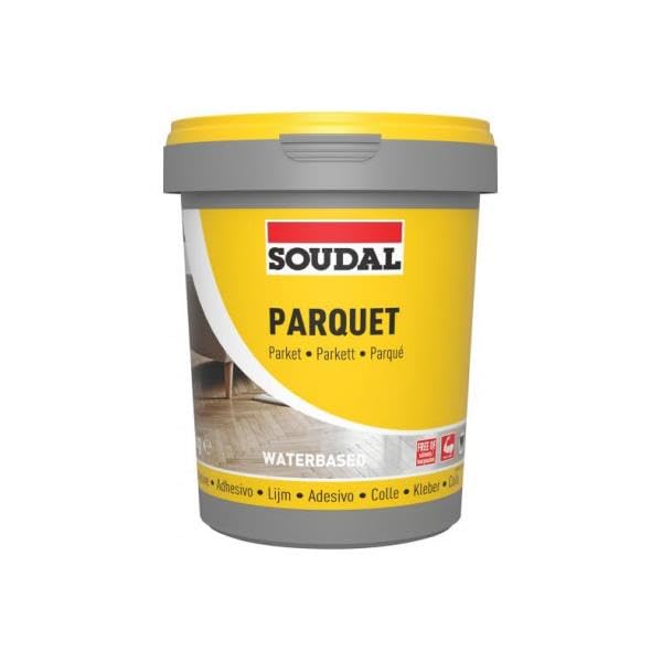 Soudal 68A Parkettkleber Parkettklebstoff Lösemittelfrei -> Farbe Hellbraun (1Kg)