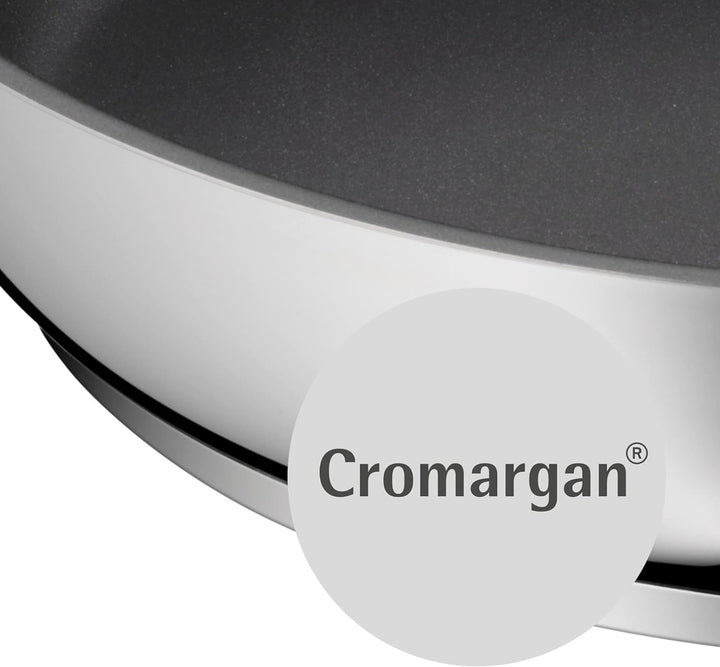 WMF Permadur Advance Pfannenset Induktion 2-teilig, Bratpfanne 28 + 24 cm, Edelstahlpfanne, Cromarga