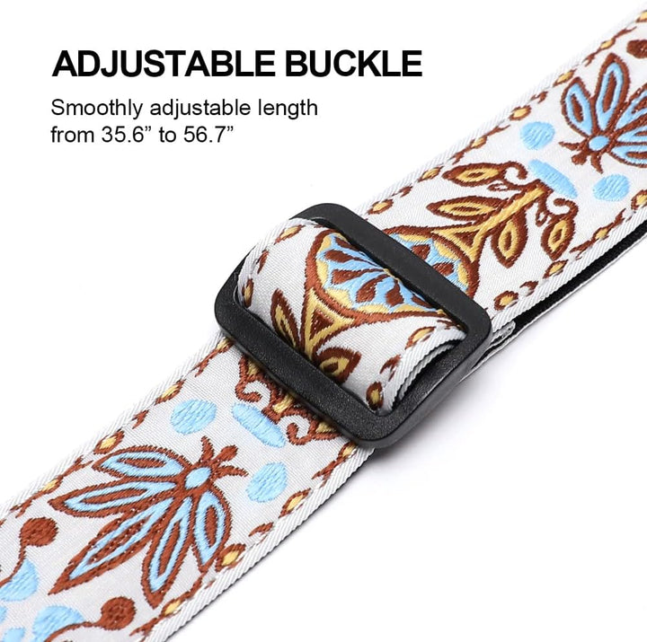 Ukulele Strap No Drill Jacquard Pusteblume, Jacquard Pusteblume