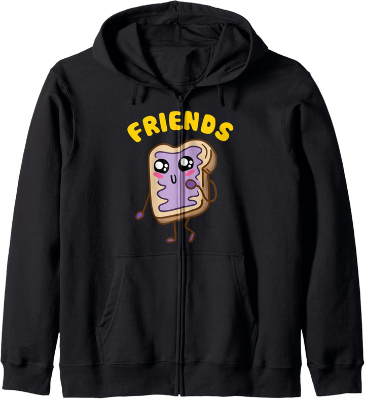 Kawaii Peanut Butter - Jelly - 2/2 BFF Best Friends Matching Kapuzenjacke