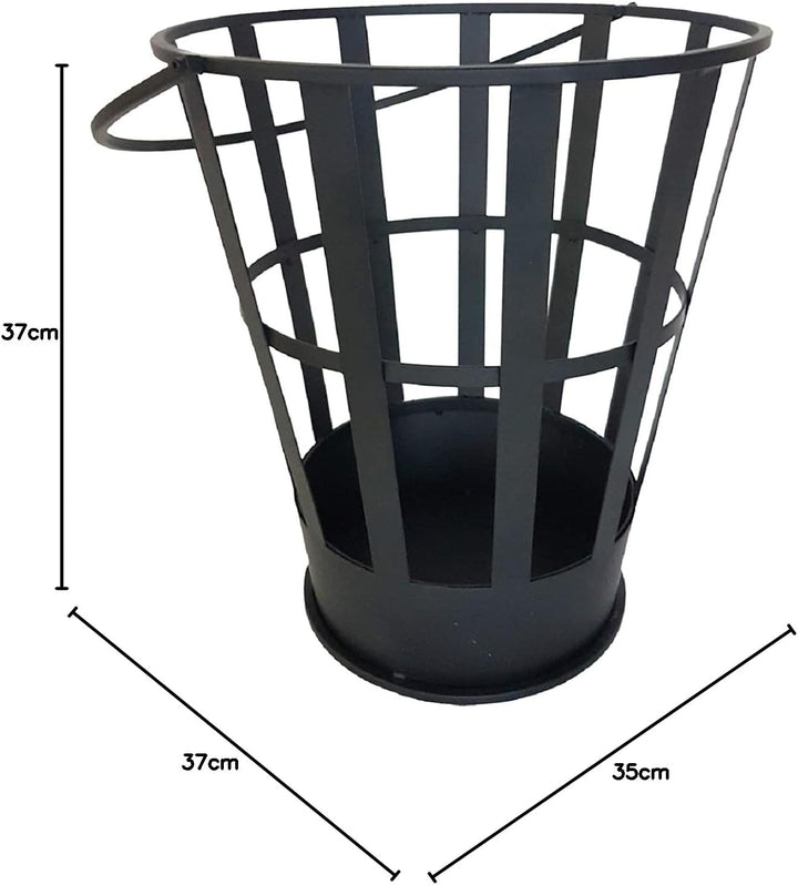 Esschert Design Feuerkorb FF466, schwarz, 40 x 35 x 37 cm