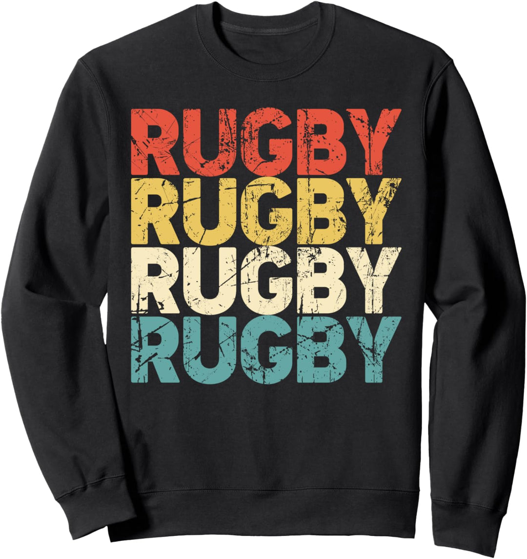 Retro Rugby Player Gift - Vintage Rugby Sweatshirt