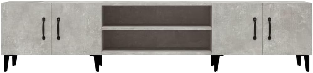 vidaXL TV-Schrank Betongrau 180x31,5x40 cm Holzwerkstoff, Betongrau