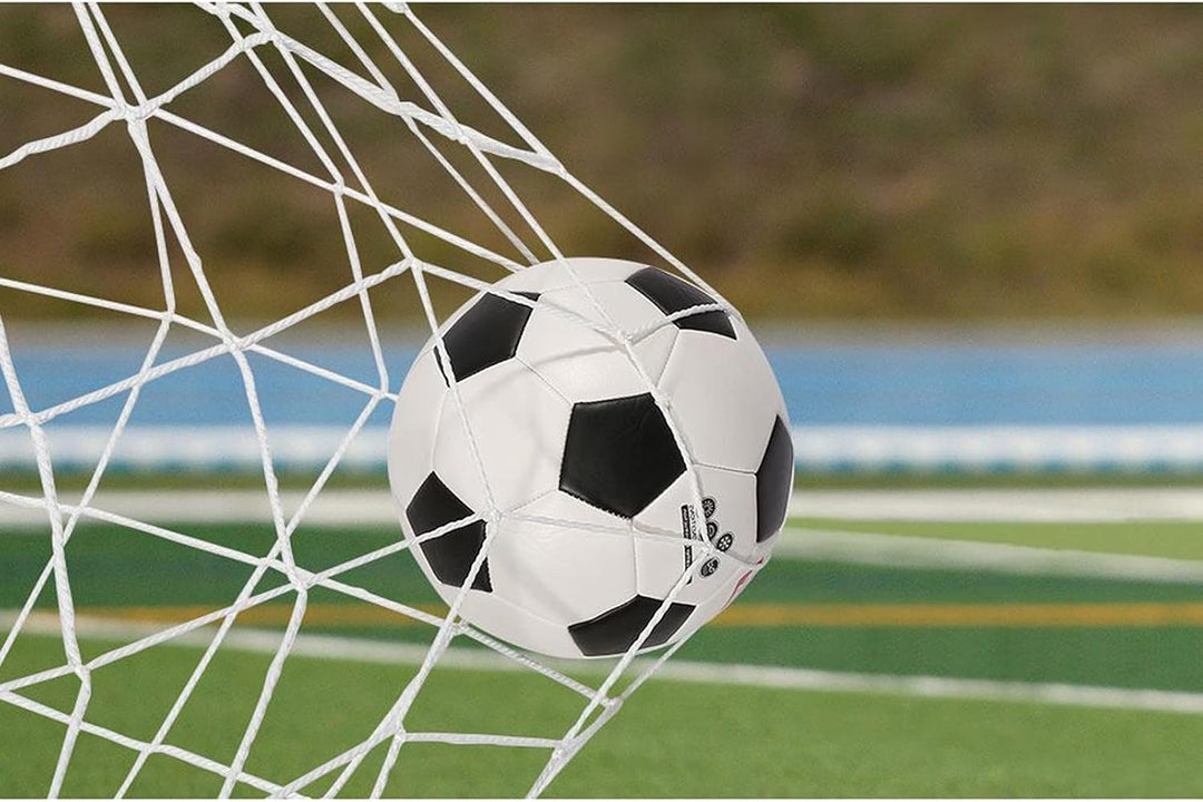 Fussballtornetze, 20,3 x 1,2 m Fussballnetz aus Polypropylenfaser, Kleiner strapazierfähiger Ersatz