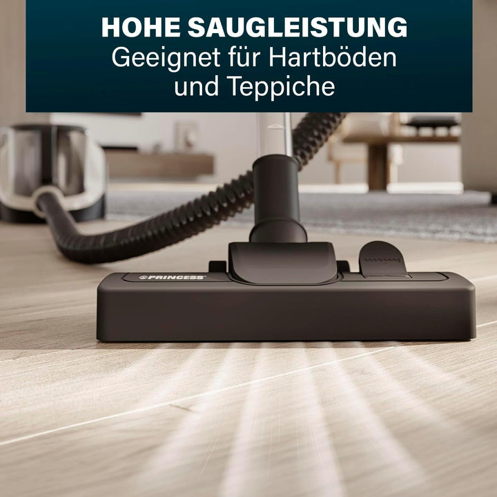 Princess Cyclone Storm Staubsauger Beutellos, 4 L-Volumen, 700-W-Motor mit Multizyklon-Technologie,