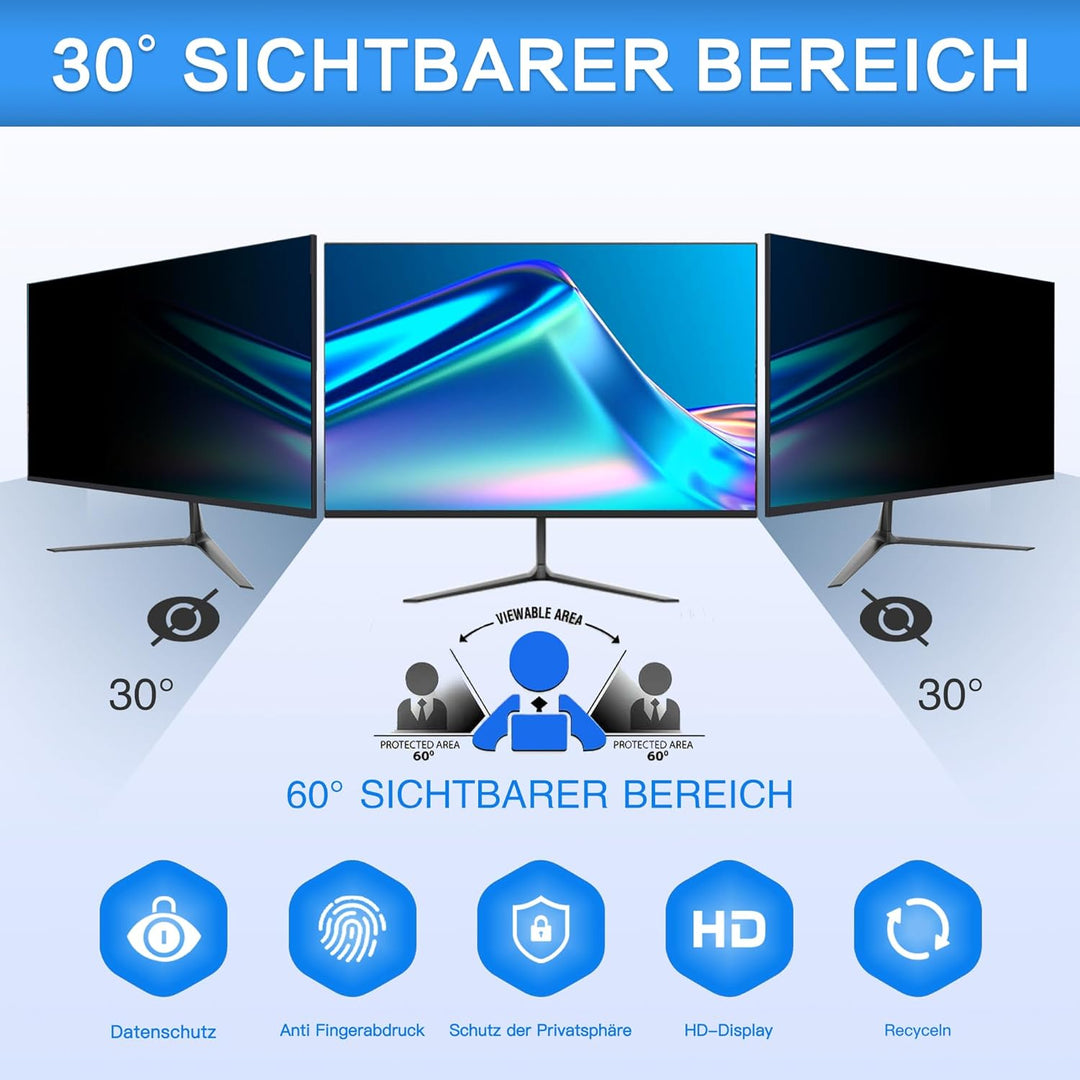 ZOEGAA Blickschutzfolie 20.1 Zoll 16:10 for Monitor