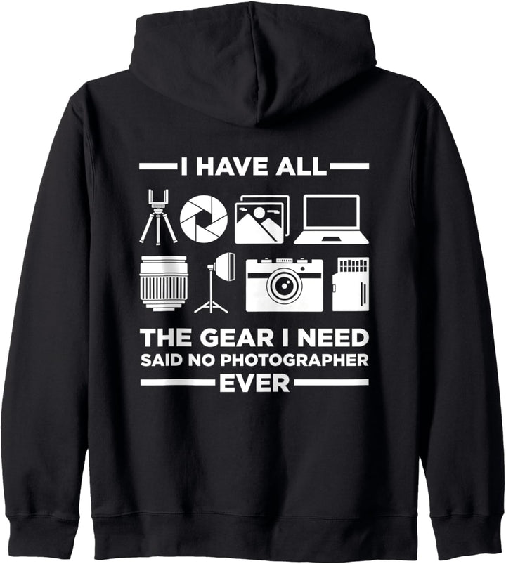 Camera Gear F Stop Photo Cameraman Photographer Joke Kapuzenjacke