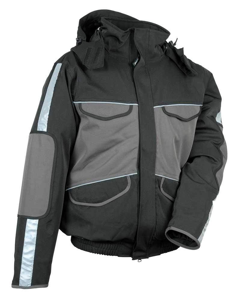 Cofra V094-0-00.Z62 Polsterjacke "Strasbourg", schwarz/anthrazit, 62 62 BLACK / CHARCOAL, 62 BLACK /