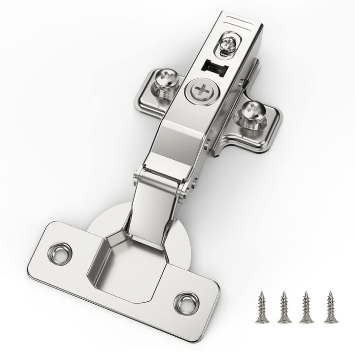 FURNIWARE 10 Stück Schrankscharniere, Öffnungswinkel 110° mit Hydraulisch Feder Perfekte Softclose K