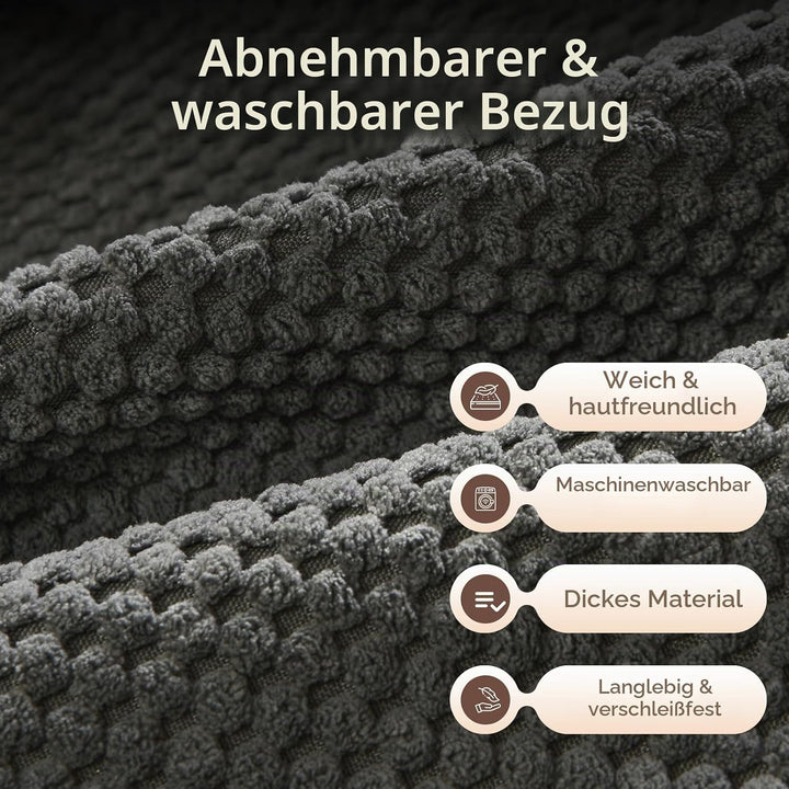 Vekkia 19" Lesekissen für Bett und Sofa, Lesekissen mit Rückenlehne für Erwachsene, Armlehnen, Gross