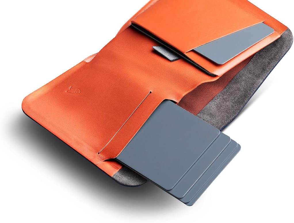 Bellroy Apex Note Sleeve – (Vorgeformte Leder-Brieftasche, RFID-Schutz) - Indigo, Indigo