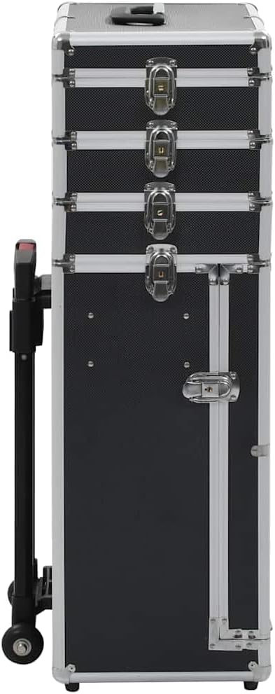 vidaXL Kosmetikkoffer mit 4 Etagen Schublade Beauty Case Schminkkoffer Friseurkoffer Schmuckkoffer T