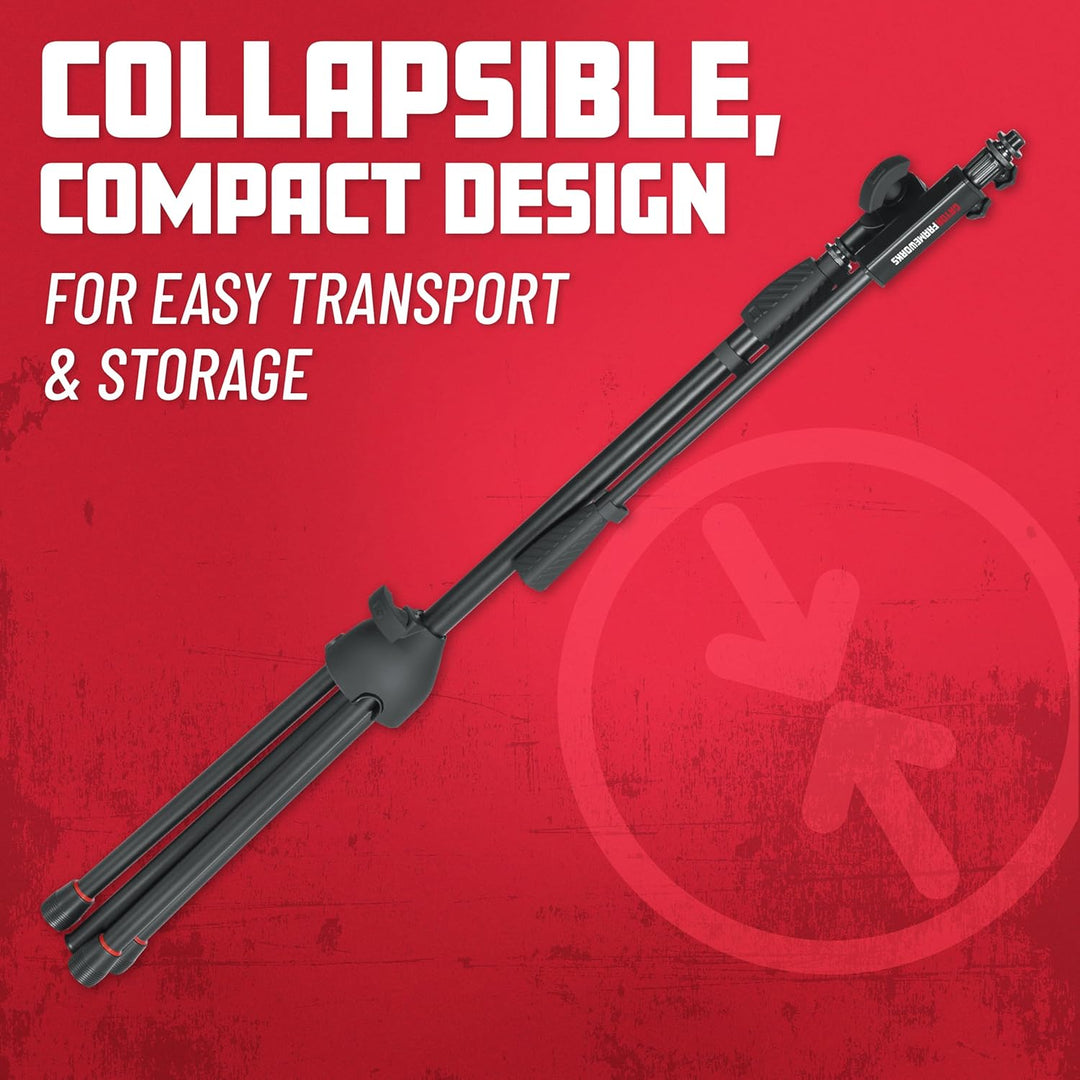 Gator Frameworks Stativ-Mikrofonständer mit Softgrip-Drehkupplung, Auslegerarm und 3/8"- und 5/8"-Ad