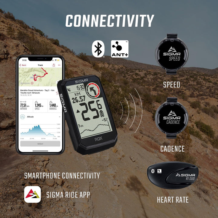 SIGMA ROX 4.0 Endurance Black Sensor Set|inkl. Sensorik &amp; OVERCLAMP Butler Sensor Set Schwarz, Senso