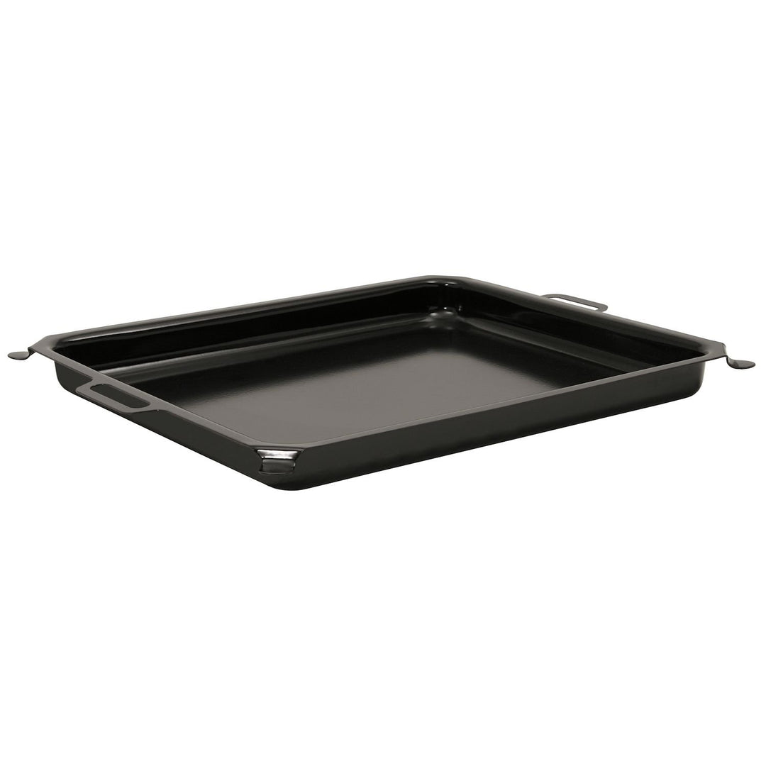 BBQ-Toro Emaillierte Pfanne 64 x 52 x 5,5 cm | Stahl | für Edelstahl Gastrobräter (64 x 52 cm), 3-fl