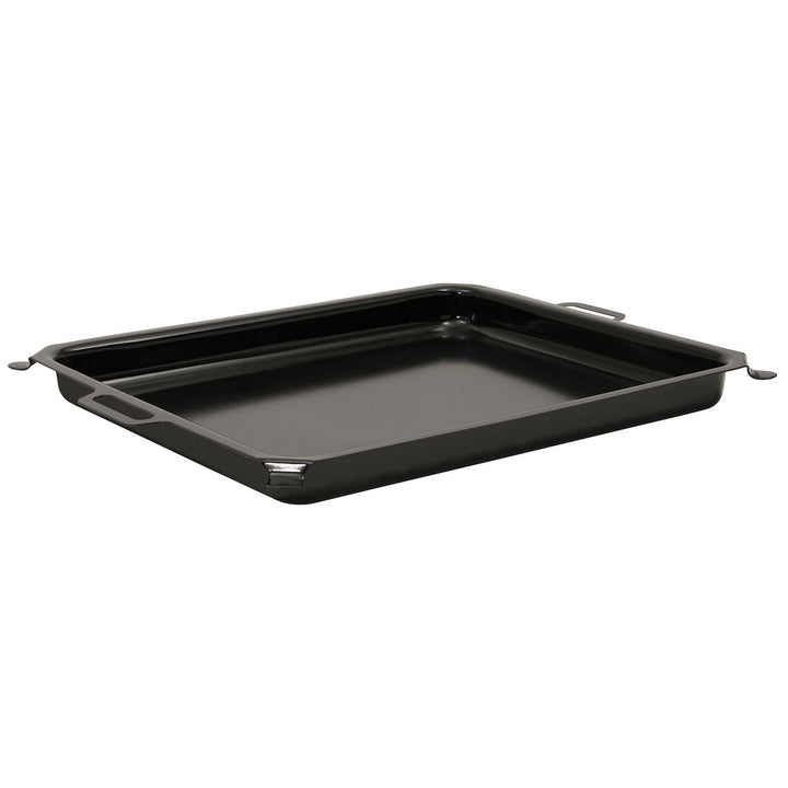 BBQ-Toro Emaillierte Pfanne 64 x 52 x 5,5 cm | Stahl | für Edelstahl Gastrobräter (64 x 52 cm), 3-fl
