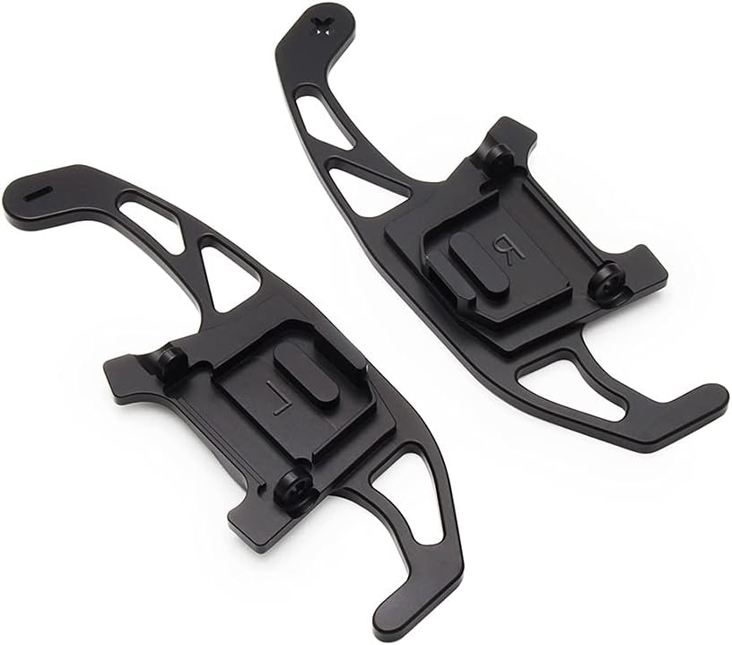 HIBEYO 2 Stücke Lenkrad Schaltwippen Verlängerung Paddles Lenkrad für VW GOLF GTI R R-line GTD GTE M
