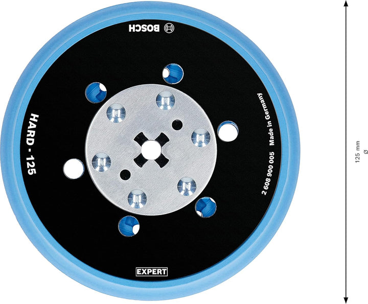 Bosch Professional 1x Expert Multihole Universalstützteller (Version hart, Ø 125 mm, Zubehör Exzente