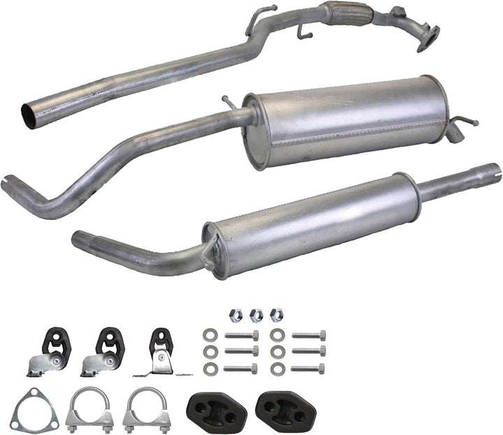 Ferroz Export Ersatz für Auspuffanlage ab Kat VW POLO 9N 1.2, Fabia, Ibiza 2001-2005 Auspuff Komplet