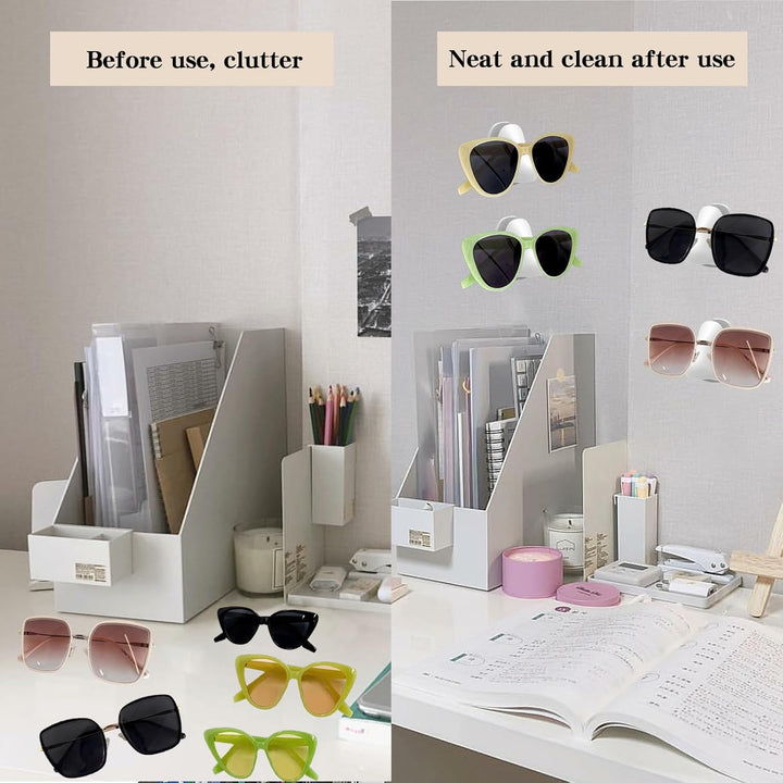 Brillenhalter Wand,8 Stück Selbstklebender Wandmontierter Brillenhalter,Sonnenbrillen Brillenständer