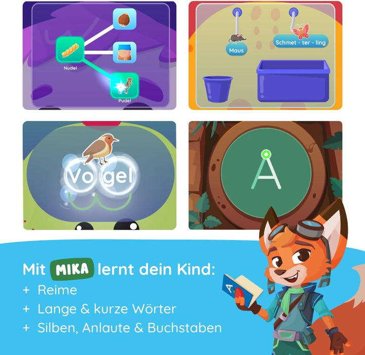 Edurino Starterset Mika Erstes Lesen & Schreiben ab 4" inkl. Eingabestift I Innovatives und digitale