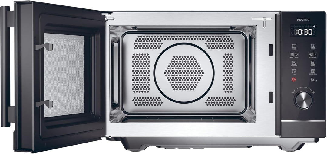 Haier Series 4 HAMCI25FBS4TBST Kombi-Mikrowelle, Konvektion, 25 l, Leistung 900-2100 W, Grill, 10 Le