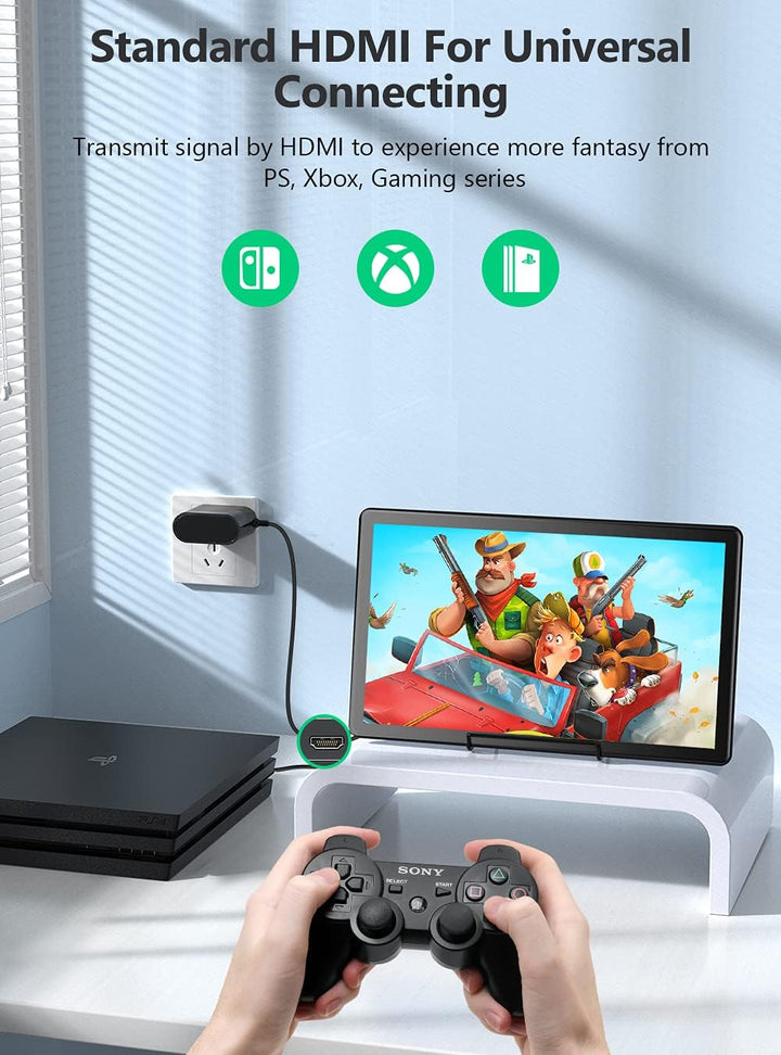 UPERFECT Portable Monitor Touchscreen, 15.6 Zoll Tragbarer Display 1920 x 1080 Full HD 2000:1 USB C