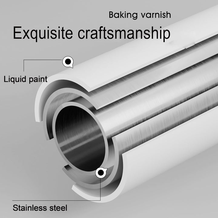 Viertelkreis Duschvorhangstange, Verstellbar Eck-Duschvorhangstange Edelstahl L-förmig, Für Badezimm