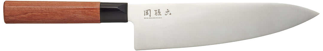 KAI Seki Magoroku Red Wood Griff Kochmessermit red Wood Griff, Klinge 20,0 cm, MGR-0200C