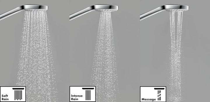 hansgrohe Croma Select S Duschset 0,65m, 3 Strahlarten, Weiss/Chrom