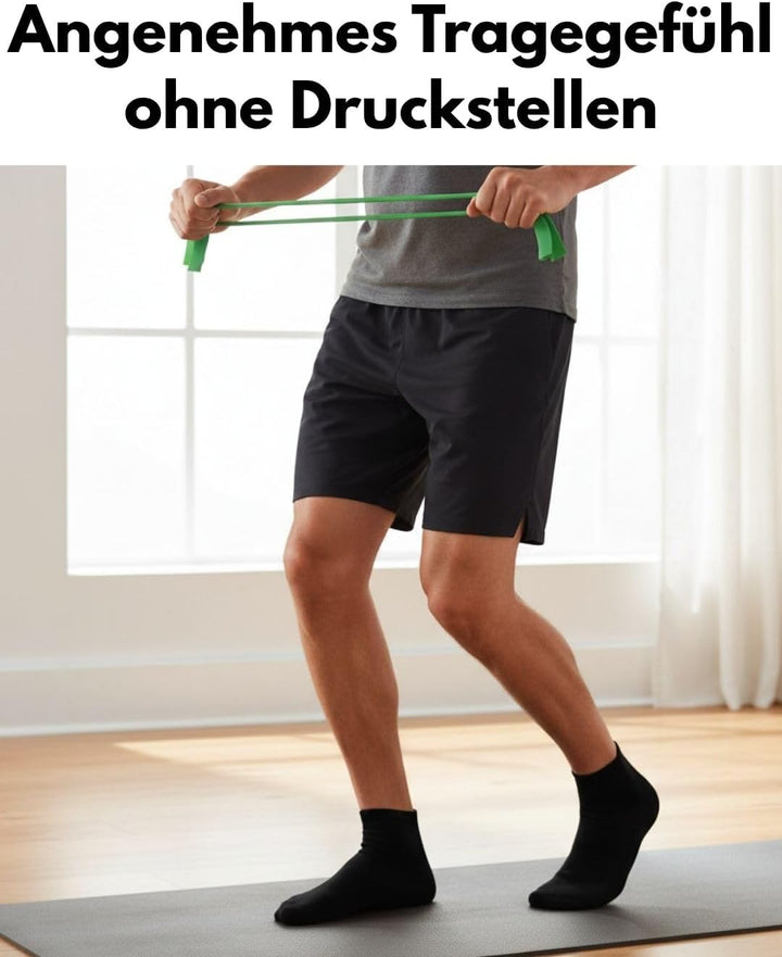 Sneaker Socken Quarter Sportsocken Herren & Damen (6 oder 12 Paar) Gepolstert mit Frotteesohle - Atm